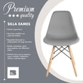 thumbnail image 4 of Set 2 Sillas Eames Estructura Modernas Silla Comedor gris Big Room HJSEKT000200, 4 of 7
