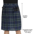 thumbnail image 4 of Vjnyvs Scottish Plaid Kilt Scottish Pleated Tartan Skirt Kilts Clothing Traditional Skirt for Men, 4 of 7