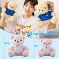 thumbnail image 4 of Teddy Bear Personalized Plush Toys, Customized Gifts Stuffed Bear with Text+Photo as Gift on Christmas Birthday (10 IN-Text+Photo), 4 of 6