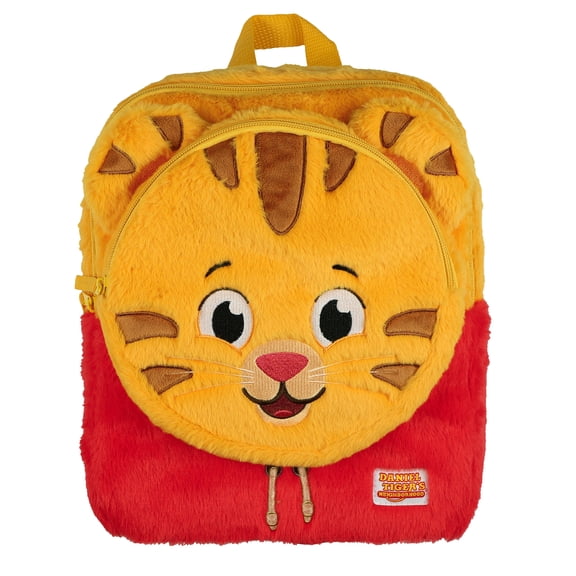 Daniel Tiger's Neighborhood Mini Backpack 12" 3D Character Plush Bookbag with Adjustable Shoulder Straps
