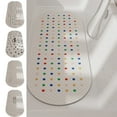 thumbnail image 1 of Sentmoon Bath Mats for Bathroom Area Rugs Bathroom Floor Mat Bathtub Non Slip Mat Shower Room Bath Shower Childrens Non Falling Foot Mat Home Massage Mat The Bottom with Suction Cups, 1 of 8