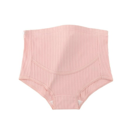 Wdfiry Plus Size Women s Maternity High Waist Underwear Pregnancy Seamless Soft Hipster Panties Over Bump