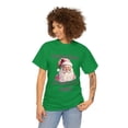 thumbnail image 4 of Santa Claus Is Coming To Town Unisex Pink Streetwear Heavy Cotton T-shirt, 4 of 5