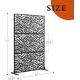 thumbnail image 2 of EastVita 72" Metal Privacy Screen for Outdoor - Free Standing Decorative Fence Panel, 2 of 7