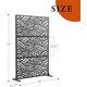 thumbnail image 4 of Historyli Pantalla de privacidad metálica de 183 x 129 cm,paneles decorativos independientes para interiores y exteriores,resistentes a la intemperie,para patio,jardín,piscina,diseño de hojas, 4 of 7