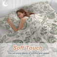 thumbnail image 5 of Retro Spring Floral Bedding 3 Piece Duvet Cover Set Twin Size, Summer Botanical Vintage Farmhouse Soft Microfiber Comforter Cover with Zipper Closure & Pillowcases, FadeResistant Quilt Cover, 5 of 9