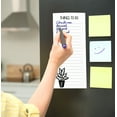 thumbnail image 6 of Inkdotpot Pack of 6 Funny Magnetic Dry Erase List For Fridge, Wipe Clean w/ NoStain, Quick Notes Shopping & Grocery List Whiteboard for Fridge, 8.75" x 3.8"(Plants), 6 of 6