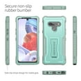 thumbnail image 5 of ExoGuard For  LG Stylo 6 Case, Rubber Shockproof Full-Body Phone Case with Kickstand (Green), 5 of 7