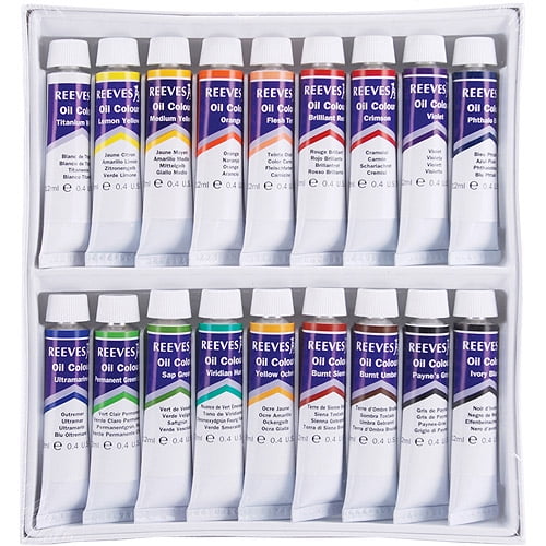 Reeves Oil Paint 12ml, Assorted Colors, 18/pkg