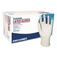 thumbnail image 2 of Boardwalk BWK345MCT General Purpose 4.4 Mil Powder-Free Latex Gloves - Medium, Natural (1000/Carton), 2 of 7