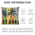 thumbnail image 5 of SHANXI Throw Pillow Cover,Summer Beach Pillow Covers, Flannel Pillow Covers Hawall board Ocean Holiday Cushion Case for Sofa 24x24in, 5 of 5