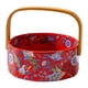 thumbnail image 3 of Bandeja para servir frutero multifuncional para cocina, baño, reutilizable, decoración del hogar rojo, 3 of 9