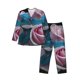 thumbnail image 1 of Balery Blue Lipped Pit Viper And Three Pink Roses Pijama para Hombre de Dos Piezas con Manga Larga, Conjunto de Dormir y Descanso Suave con Bolsillos-Large, 1 of 7