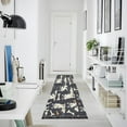 thumbnail image 3 of WOBOGO Lovely Husky Bedside long rug delicate and soft modern indoor area decor non slip carpet for bed room corridor entrance balcony, 3 of 8