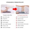 thumbnail image 5 of Almohada de apoyo lumbar para dormir, almohada de espalda de malla de aire 3D para cama, almohada lumbar de altura ajustable para aliviar el dolor de espalda baja, 5 of 5