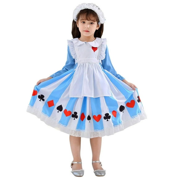 Little Girls Alice Princess Dress Up Halloween Party Costumes