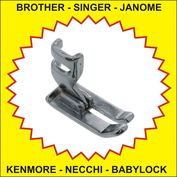 Straight Stitch Foot Fits Singer, Brother, Janome, Babylock, Kenmore, Necchi & More See Description