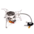 thumbnail image 4 of Lixada Réchaud de Camping Portable en Acier Inoxydable avec Allumage Piézo, Flamme Réglable et Pare-Vent - Réchaud Léger pour Réservoirs de Gaz Longs, Inclut une Boîte de Rangement - Idéal pour la Cuisine en Plein Air, 4 of 6
