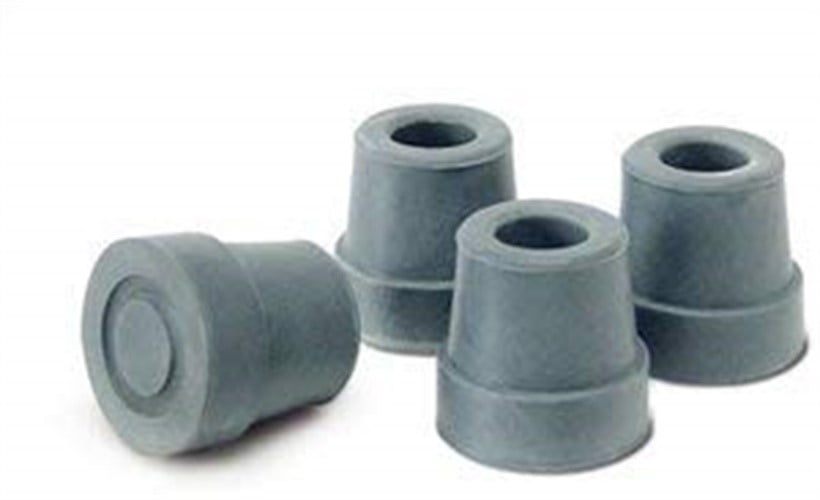 Lumex 9026 Quad Cane Replacement Tips, Large Base, Color Gray, Pr2