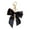 Pearl Pendant-Black, variant on Handbag Charm Ribbon Bows Keychain For Women Alloy Keyring Bag Pendant with Imitation Pearls Detail Travel Essential