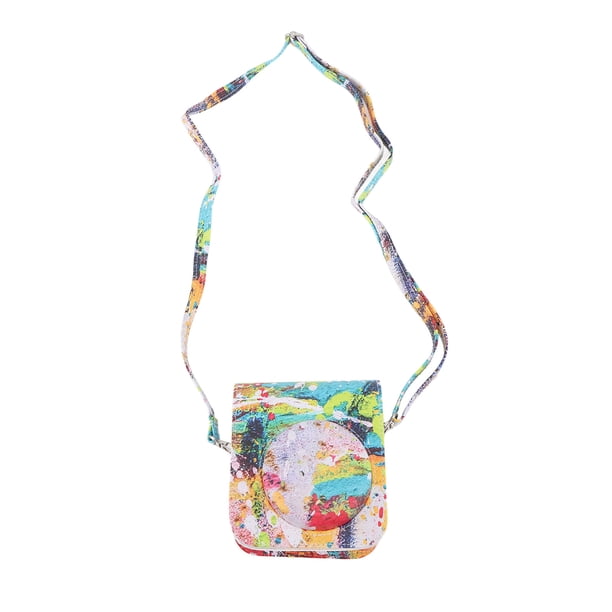 Bolsa para cámara Bling Bling Estuche protector de Cuero PU para Fujifilm Instax Mini 12 con correa para el hombro