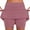 Pink, variant on Women's Stretchy Casual Summer Shorts Skorts Mid Waist Skort Active Skirt Loose High Waisted Short with Pockets S-5XL