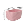 thumbnail image 2 of JingChun Small Woven Basket, Storage Basket for Organizing, Cute Small Rope Shelf Closet Cube Storage Bins Baskets for Shelves, Toy Gift Baskets Empty, 1 Pack, 2 of 6