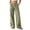 Green, variant on Wide Leg Pants for Women Cotton Linen Casual Flowy Palazzo Pants High Waisted Button Down Dressy Pants with Pockets, White, Size XL