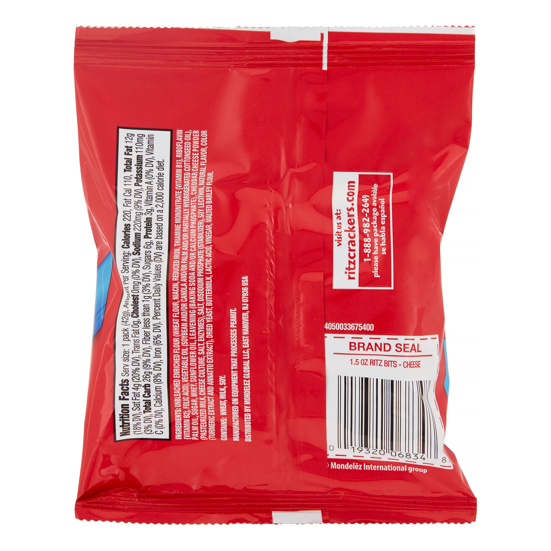 Nabisco Ritz Bits Peanut Butter, 3-Ounces (Pack Of 12 ...