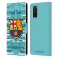 thumbnail image 1 of Head Case Designs Officially Licensed FC Barcelona 2019/20 Crest Kit Home Goalkeeper Leather Book Wallet Case Cover Compatible with Samsung Samsung Galaxy S20 / S20 5G, 1 of 6
