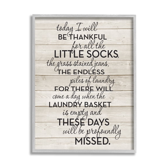 Stupell Industries Rustic Parenting Phrase Inspirational Painting Gray Framed Art Print Wall Art, 11 x 14