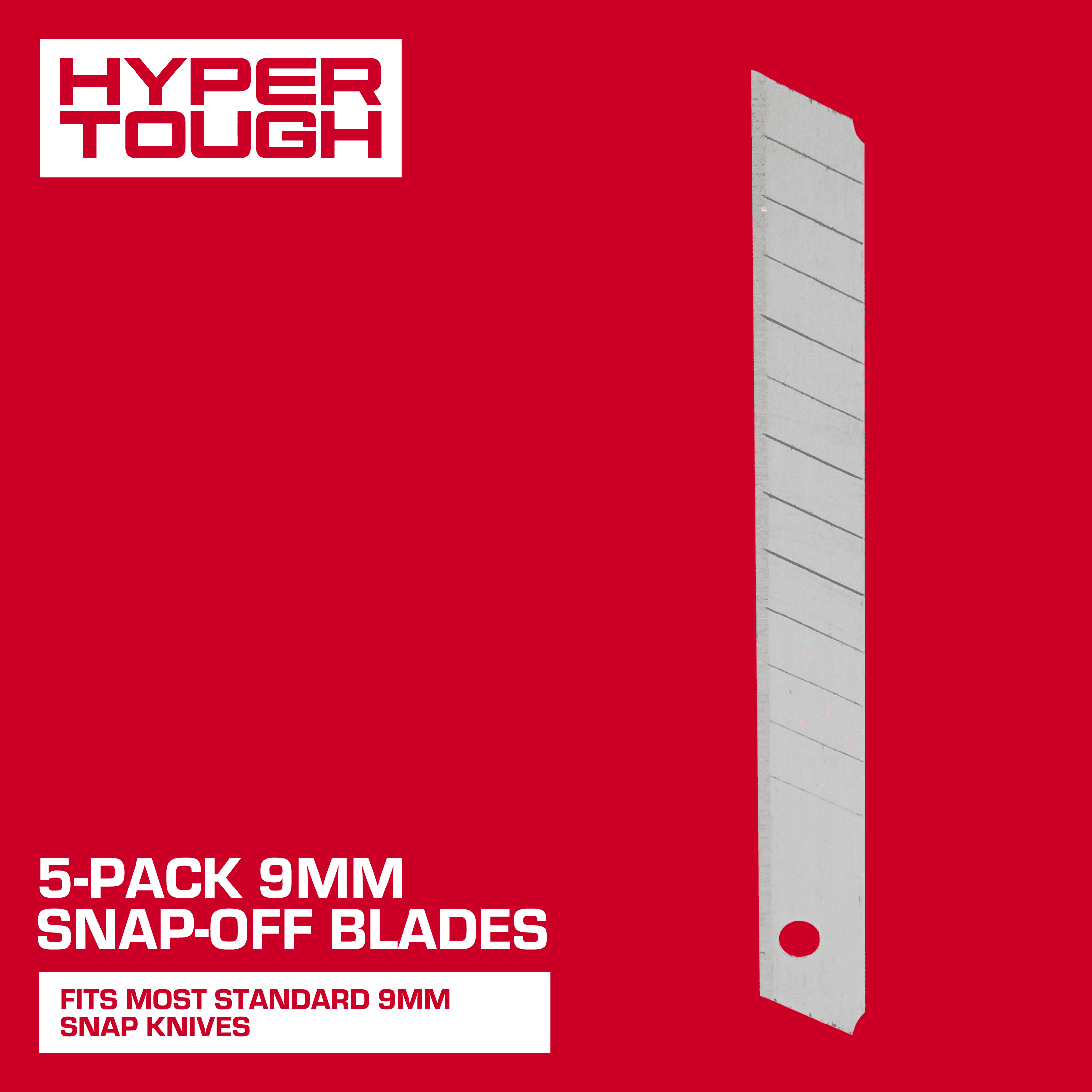 Hyper Tough 9 mm Snap-Off Blades, 5 Pack