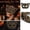 B, variant on Leopard Print Cat Masquerade Mask, Half Face Animal Kitty Mask with Elastic Strap for Halloween Costume Party Cosplay Night Event