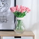 thumbnail image 4 of 10 ramos de flores artificiales de tulipanes de látex de tacto real, 4 of 7