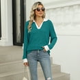thumbnail image 3 of IWEMEK Women's Top Spring Fancy Elegant Color Shirt Comfy Easy Fitting Knit Tshirt Workout Tunics Tops for Ladies 2024, 3 of 7