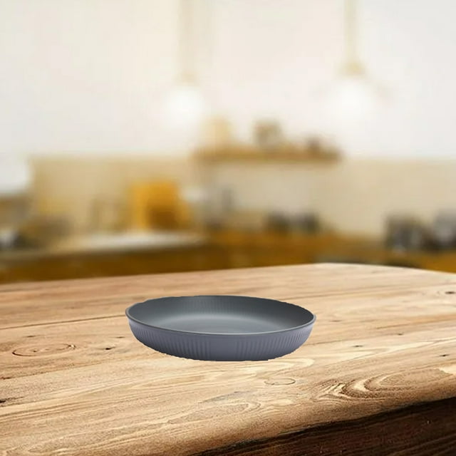 Plateau Rond à Moins de 5 $! CQCYD Plateau de Service Rond, Plateau en Plastique Motif Paille, Plat Polyvalent pour Fruits, Collations, Dessert, Cuisine et Salle à Manger