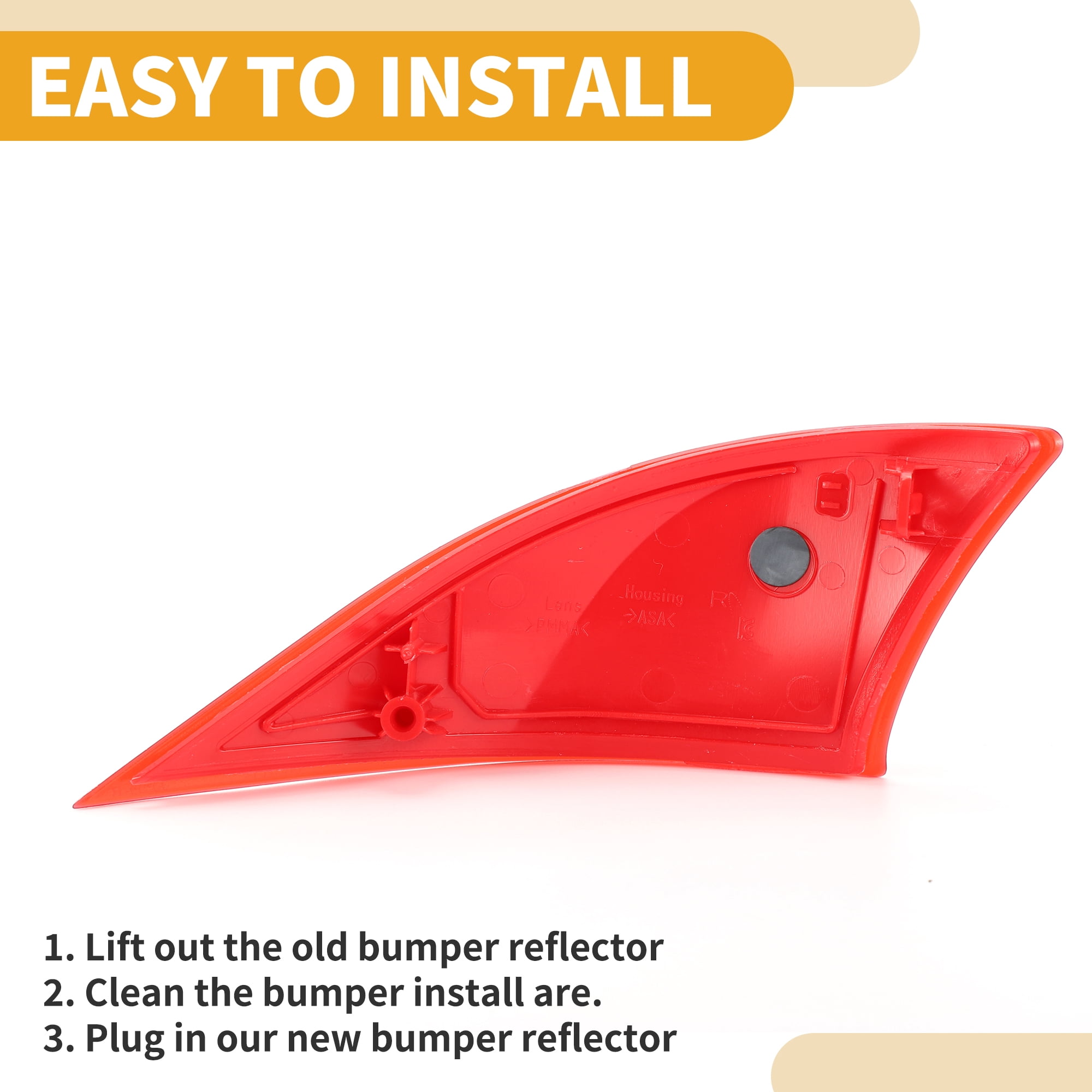 Unique Bargains Bumper Reflector - Rear Right for Lexus IS300 2018-2021