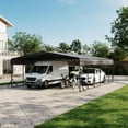 thumbnail image 6 of VENTOPYR 29' x 20' Outdoor Heavy Duty Metal Carport with Galvanized Steel Roof for Car, Boat, Truck, 6 of 6