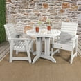 thumbnail image 2 of Highwood's 36" Round 3-pc Weatherly Dining Set - Dining Height, Outdoor, Eco-friendly, Synthetic Wood, 2 of 7