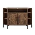thumbnail image 4 of Rustic 2-Door Corner TV Stand with Wood Detail for TVs up to 55" in Rustic Oak, 4 of 11