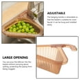 thumbnail image 1 of Panier d'Égouttage pour Évier Cuisine Support à Fruits Séchage Nettoyage Passoire à Restes Réglable Anti-Obstruction Bassin Filtre à Résidus Support de Rangement Réutilisable Type 3, 1 of 8