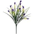 thumbnail image 2 of Qiangzon Faux Calla Lily, Artificial Flowers for Outdoors, Fake Plants UV Resistant, Faux Plastic Flowers, Indoor Outside Planter Home Porch Summer Decor, Dark Purple, 2 of 6
