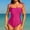 A_ Pink, variant on UTSJKR Spaghetti Tie Strap One Piece Swimsuit for Women Sexy Push Up Padded Swimwear Tummy Control Bathing Suit Pink L