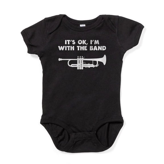 CafePress - Its OK Im With The Band Trumpet - Cute Infant Bodysuit Baby Romper - Size Newborn - 24 Months