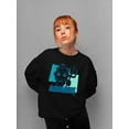 thumbnail image 2 of Aquarius Emoji Vibes - Trident Design Women's Sweatshirt, 2 of 4