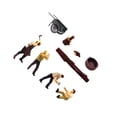 thumbnail image 2 of ZLight 4x Miniature Lumberjacks Figures People Model Decor for 87th Photo Desktop Props, 2 of 6