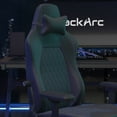 thumbnail image 4 of BlackArc High Back Adjustable Gaming Chair with 4D Armrests, Head Pillow and Adjustable Lumbar Support in Black with Blue Stitching, 4 of 18