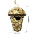 thumbnail image 2 of Bird for Outdoor Garden | Straw Handmade Woven Gourd Bird Home for Pet Birds and Gardeners, 2 of 3