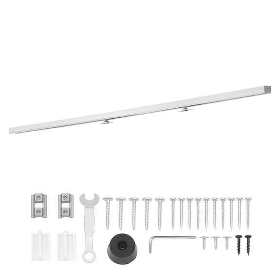 KFFKFF Sliding Pocket Door Hardware Track Kit, 68.74" Track with Soft Close Mechanism for Quiet and Smooth Operation, Simple Installation, Compatible with 1" to 1 3/4" Thick and 36" Wide Single Doors