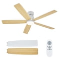 thumbnail image 2 of Kojooin 52 Inch Ceiling Fan with Light and Remote, Quiet Reversible DC Motor for Bedroom or Living Room, 2 of 7